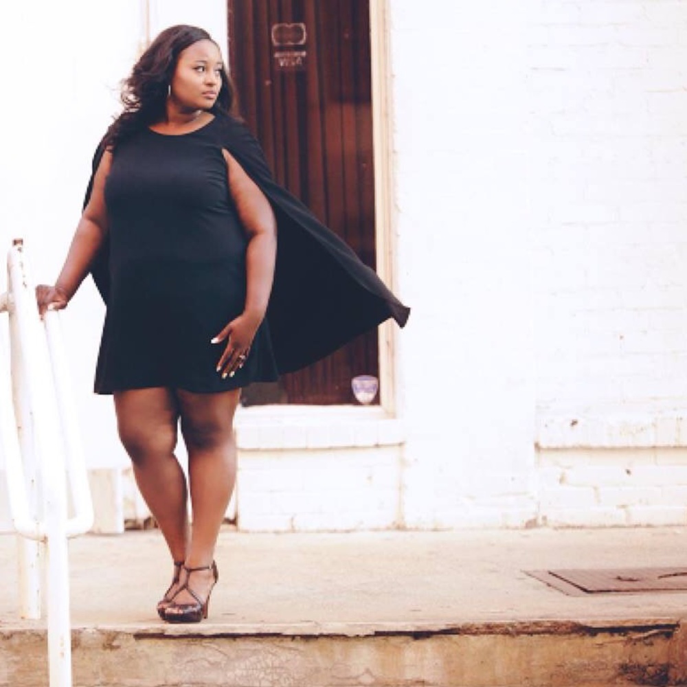 Sexy Black Cape Dress!!